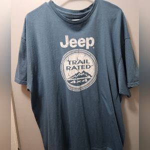 JEEP Slate Blue T-Shirt Mens 2XL